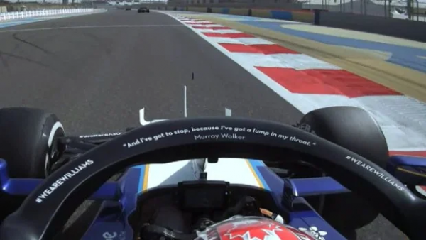 Murray Walker on the HALO of the FW43B at Bahrain 2021.png